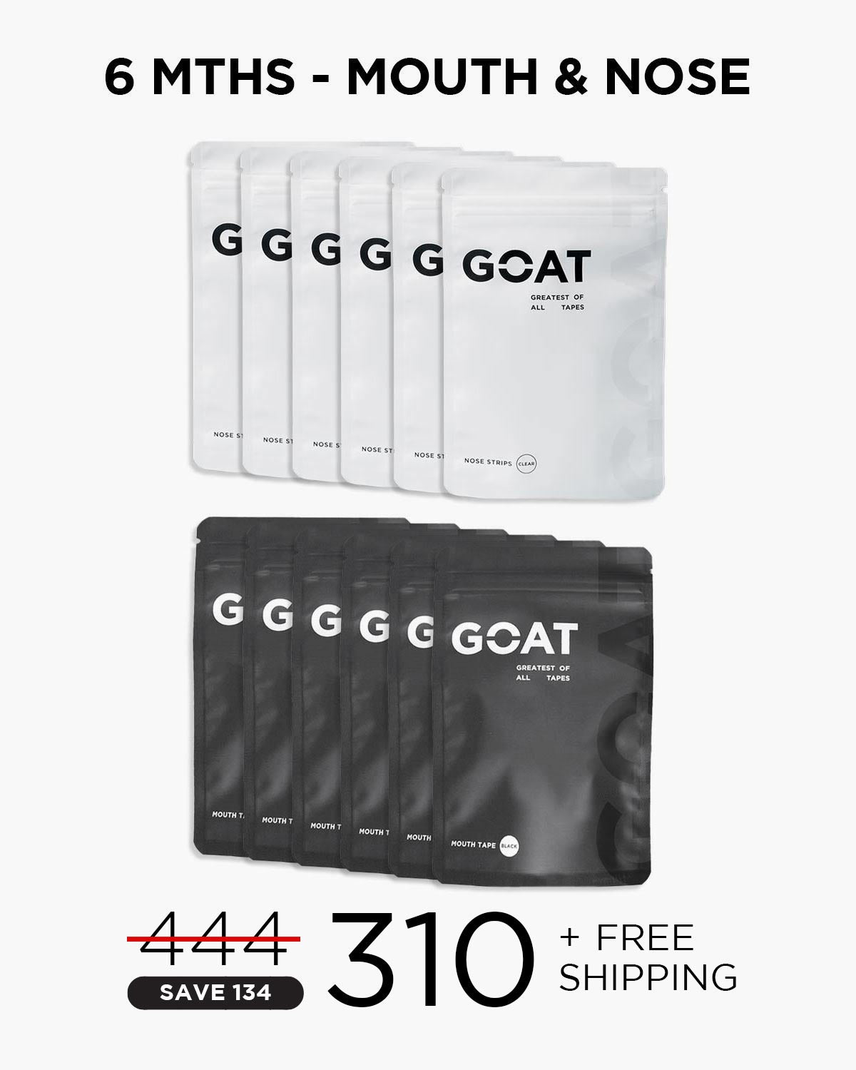 Mouth + Nose Tape - 6 Month Bundle