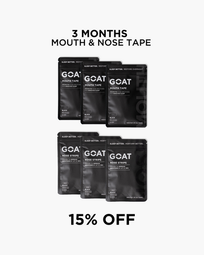 Mouth + Nose Tape - 3 Month Bundle