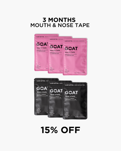 Mouth + Nose Tape - 3 Month Bundle