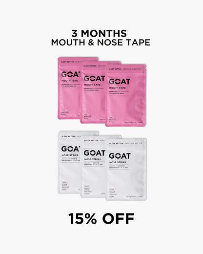 Mouth + Nose Tape - 3 Month Bundle