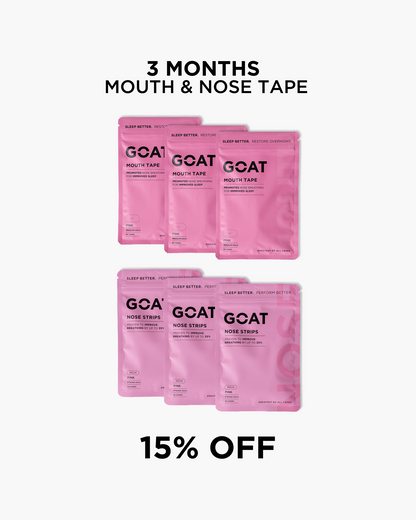 Mouth + Nose Tape - 3 Month Bundle