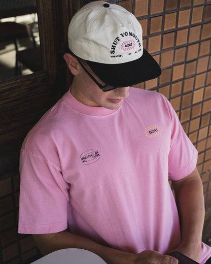 Checkerboard Unisex Tee - Acid Pink