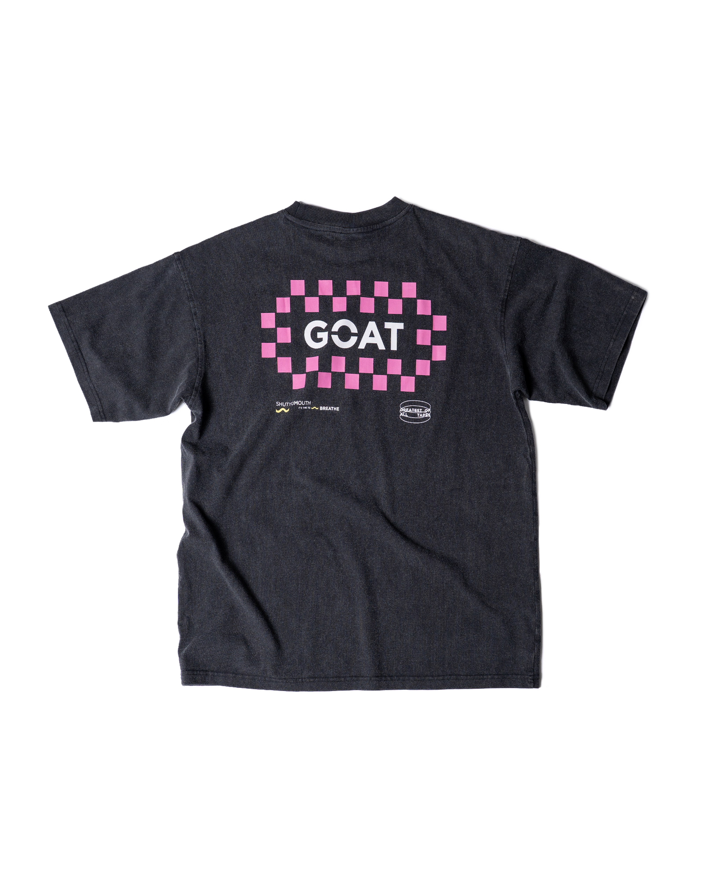 Checkerboard Unisex Tee - Faded Black