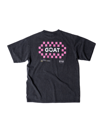 Checkerboard Unisex Tee - Faded Black