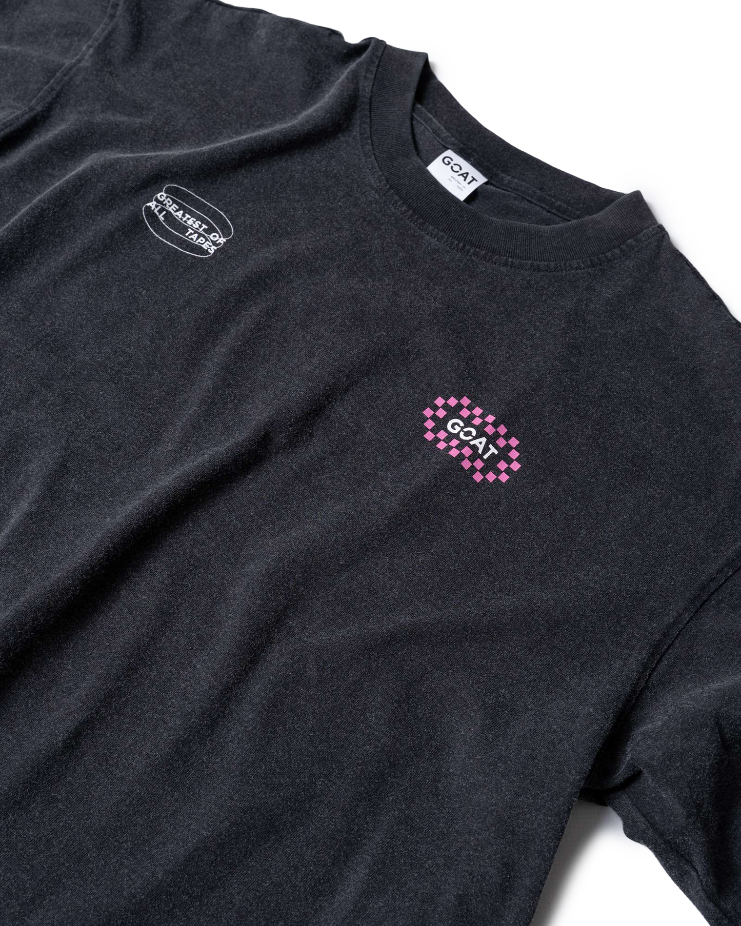 Checkerboard Unisex Tee - Faded Black