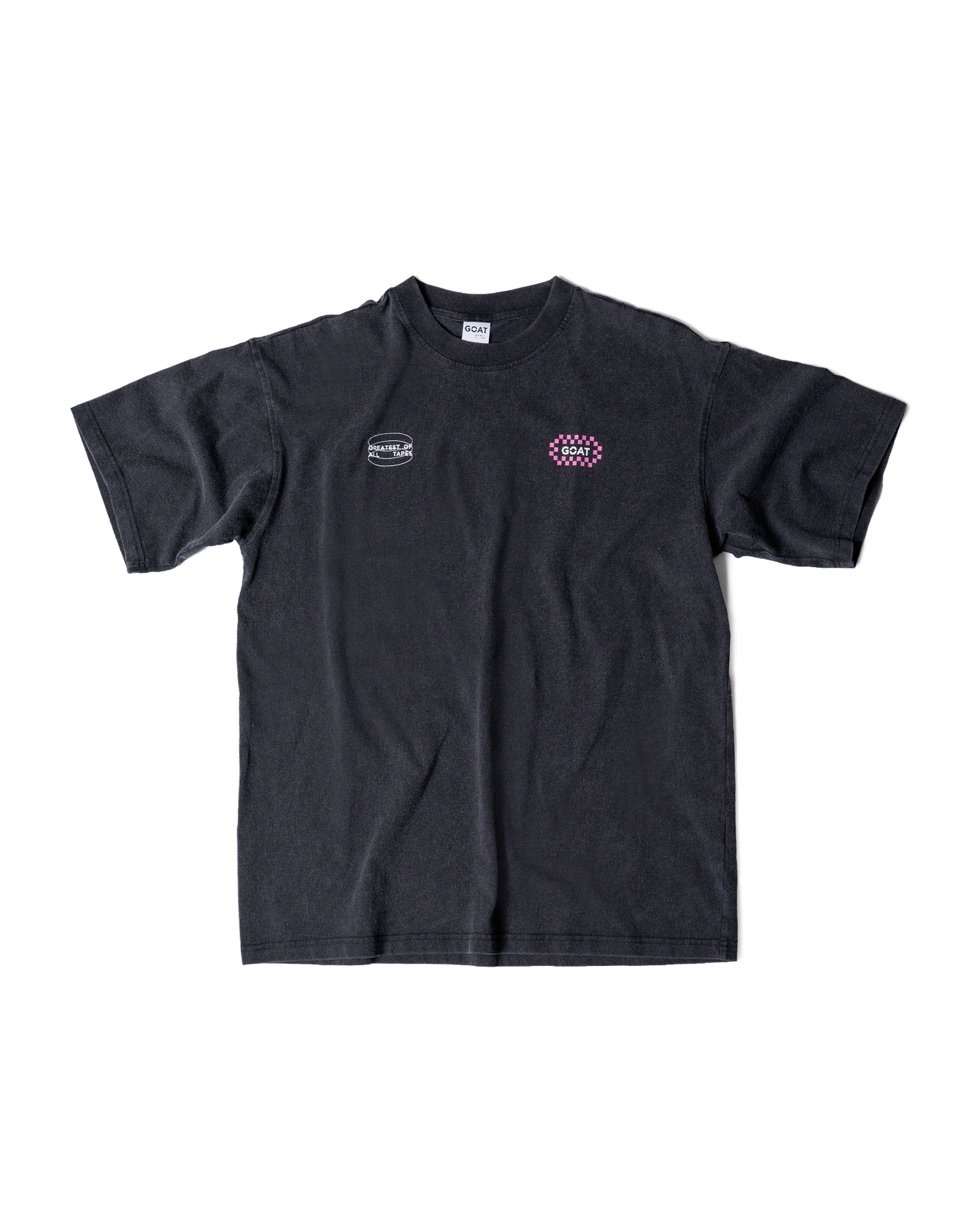 Checkerboard Unisex Tee - Faded Black