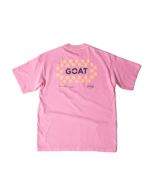 Checkerboard Unisex Tee - Acid Pink