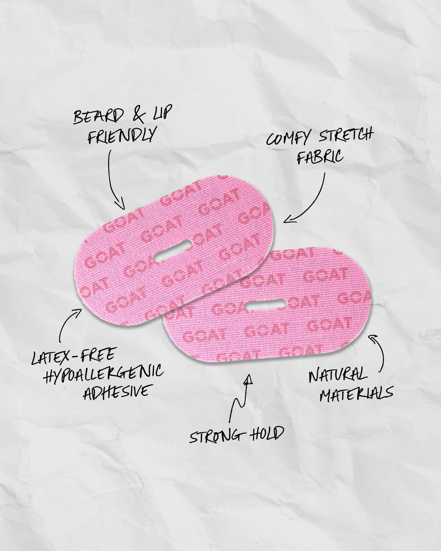 Mouth Tape w/ Slit - Pink