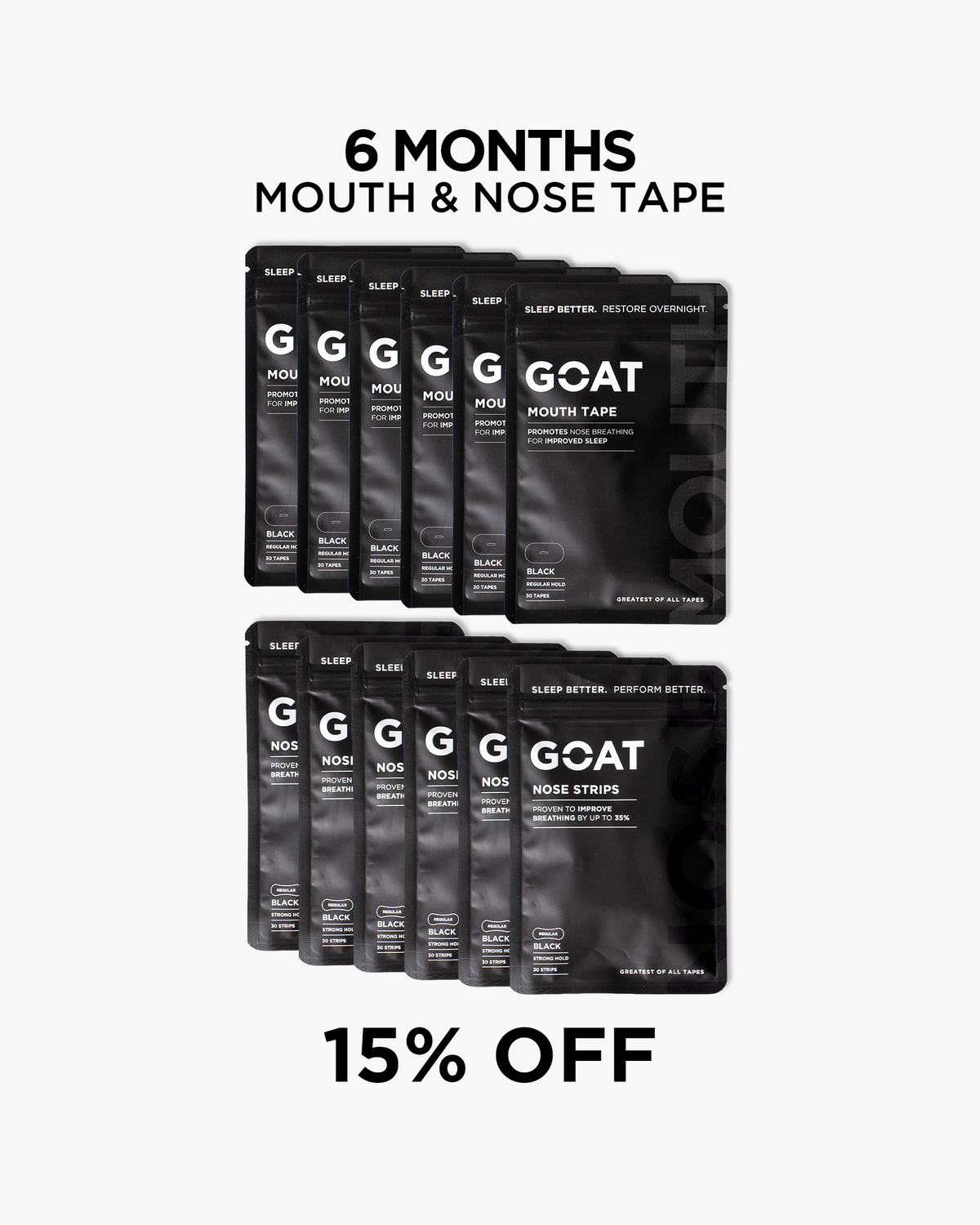 Mouth + Nose Tape - 6 Month Bundle