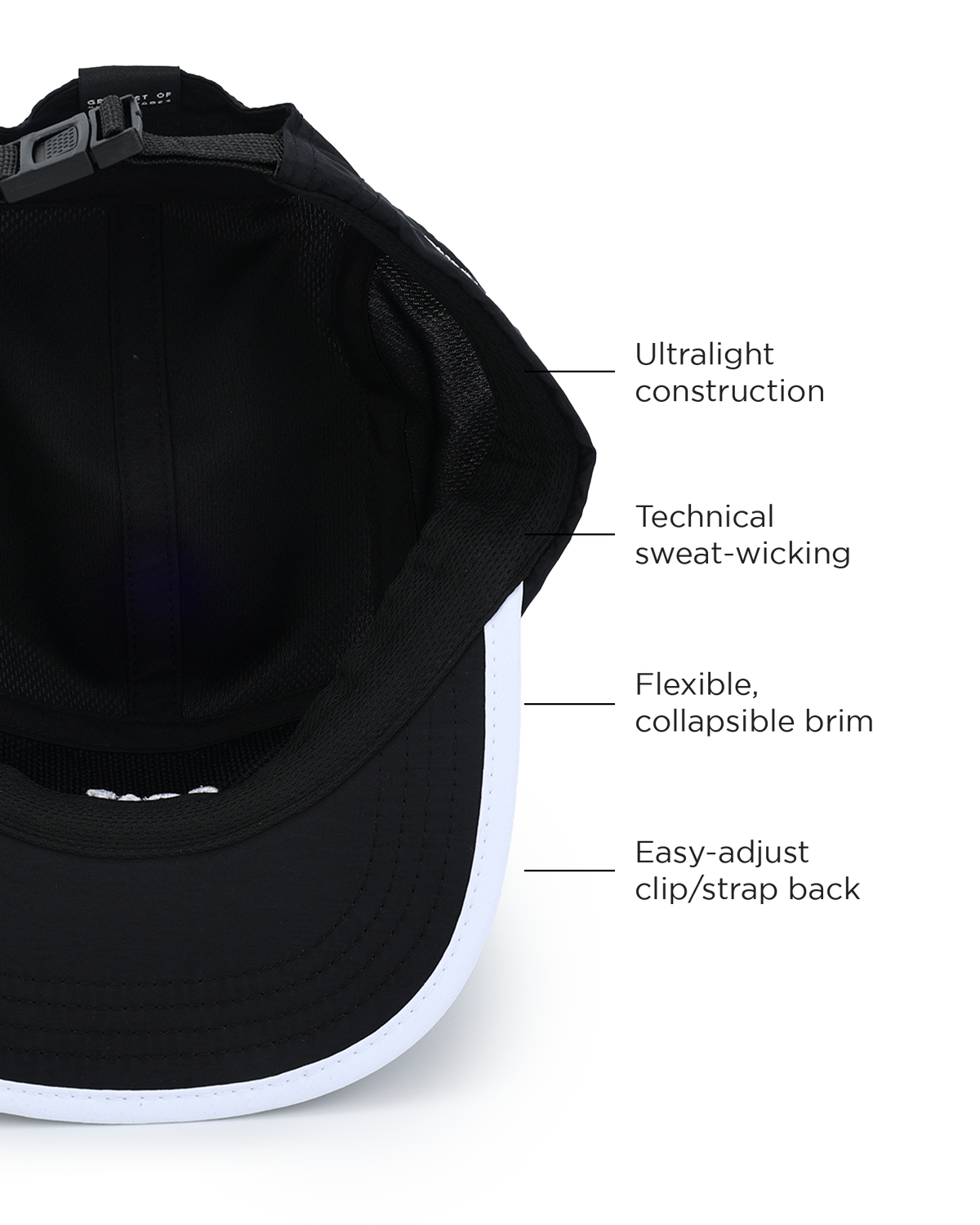 Run Cap - Black