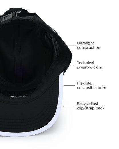 Run Cap - Black