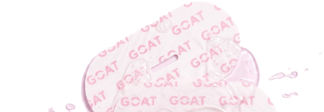Two GOAT hydrogel tapes with clear gel